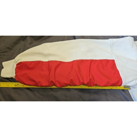 Vintage Nordica 1/2 Zip Fleece Pullover Medium Ski White & Red Made In Canada - Picture 10 of 12